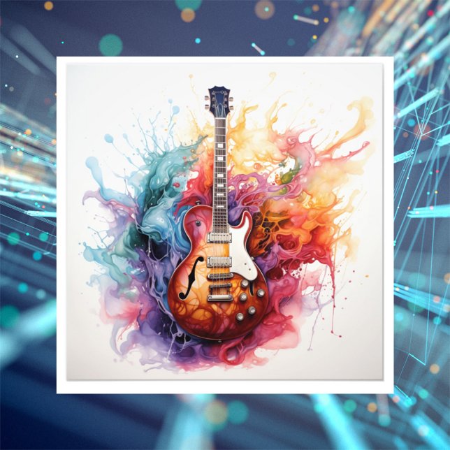 Psychedelic Splashing Guitars Photo Art #5 (Creator Uploaded)