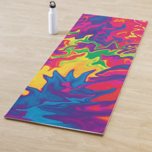 Psychedelic Splashing...... Yoga Mat