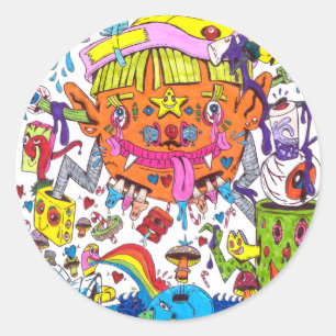 Psychedelic Sticker -Blaine Helm