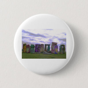 Psychedelic Stones 6 Cm Round Badge