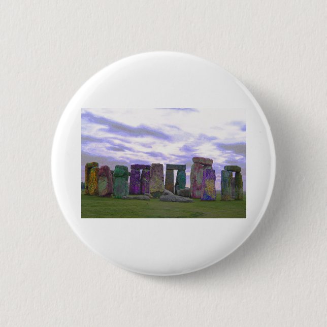 Psychedelic Stones 6 Cm Round Badge (Front)