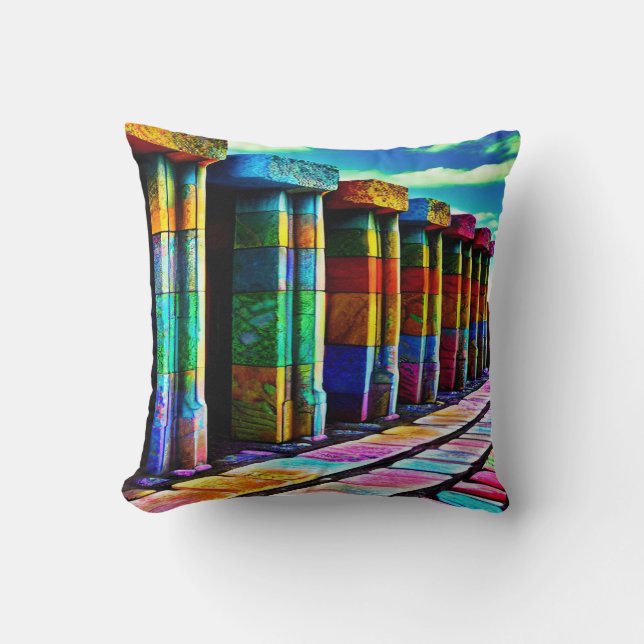 Psychedelic Stones Cushion (Front)