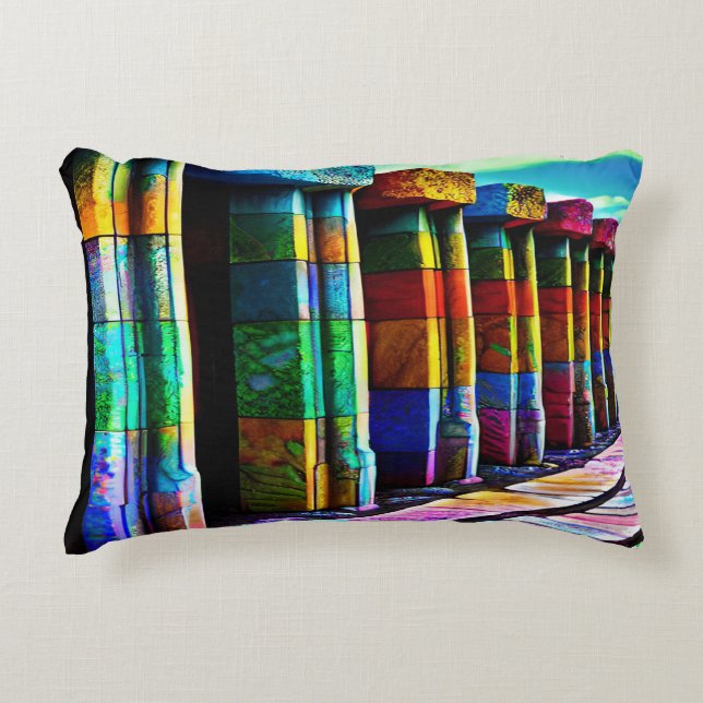 Psychedelic Stones Decorative Cushion (Front)