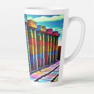 Psychedelic Stones Latte Mug