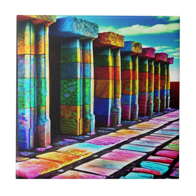 Psychedelic Stones Tile (Front)