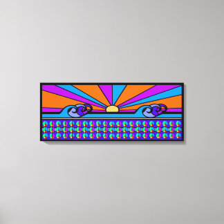 Psychedelic Sunrise Canvas Print