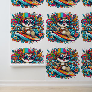 Psychedelic Surfer Dude Wallpaper