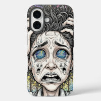 Psychedelic Surreal Face iPhone Case – Emotional 