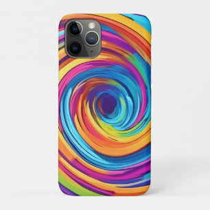 Psychedelic Swirl of Rainbow Hues Case-Mate iPhone Case