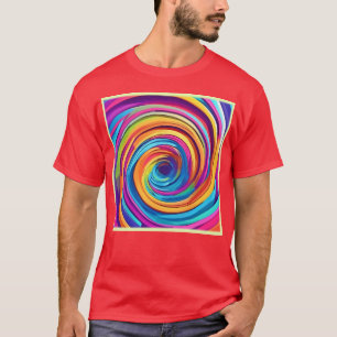 Psychedelic Swirl of Rainbow Hues T-Shirt