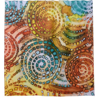 Psychedelic Swirl Shower Curtain