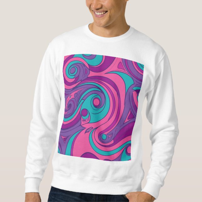  Psychedelic Swirl Sweatshirt (Front)