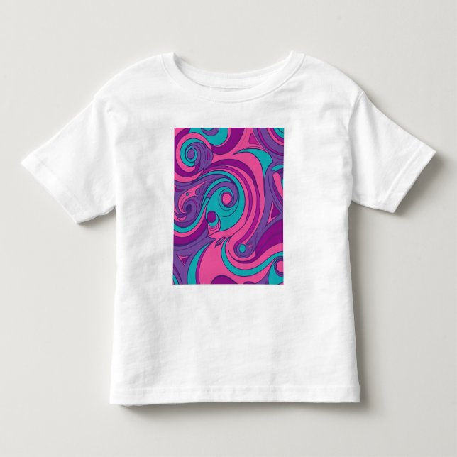  Psychedelic Swirl Toddler T-Shirt (Front)
