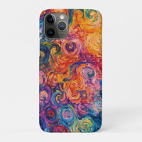 Psychedelic Swirls Oil Painting