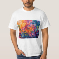 Psychedelic Swirls Oil Painting