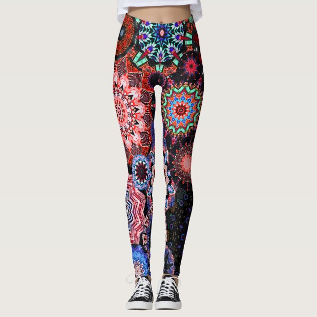 Psychedelic team leggings (Front)