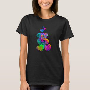 Psychedelic Teddy Bear Trippy Colourful Teddy with T-Shirt