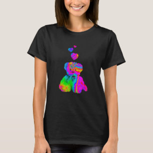 Psychedelic Teddy Bear Trippy Colourful Teddy with T-Shirt