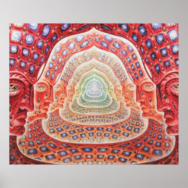 Psychedelic Third Eye and Universes Poster (Front)