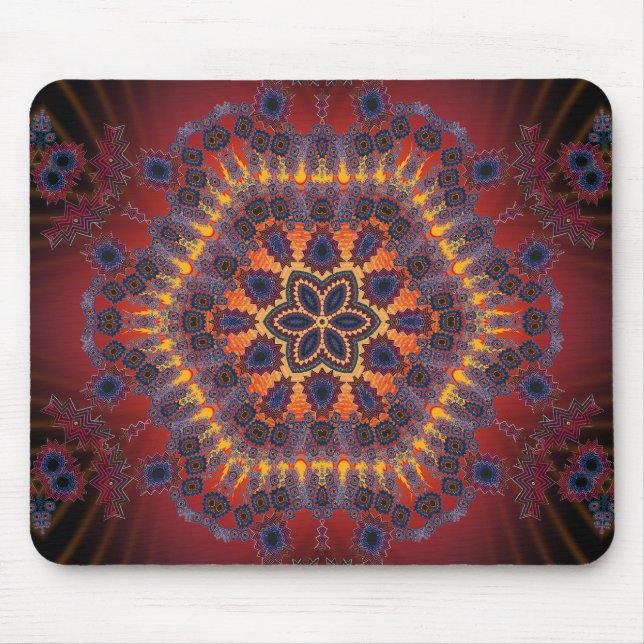 Psychedelic Tie-Dye Artwork: Mouse Pad (Front)