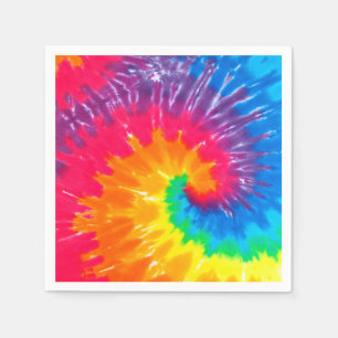 Psychedelic Tie Dye Design  Napkin