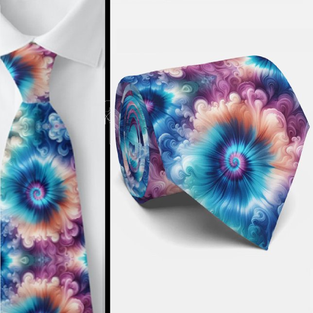 Psychedelic Tie-Dye Pattern Tie (Creator Uploaded)