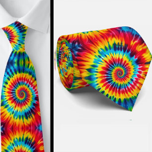 Psychedelic Tie-Dye Pattern Tie