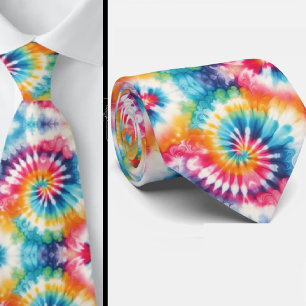 Psychedelic Tie-Dye Pattern Tie