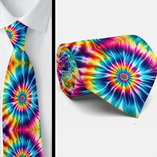 Psychedelic Tie-Dye Pattern Tie (Creator Uploaded)