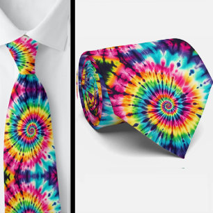 Psychedelic Tie-Dye Pattern Tie