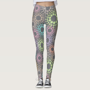 Psychedelic Tie Dye Spotted Leggings