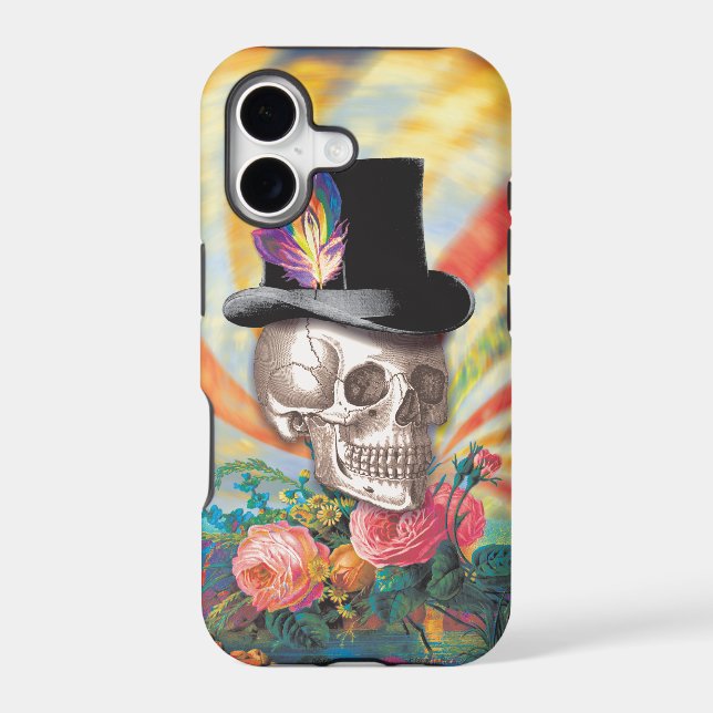 Psychedelic Top Hat Skull (Back)