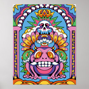 Psychedelic Totem  Poster