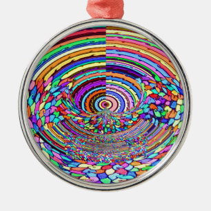 Psychedelic Trip Metal Tree Decoration