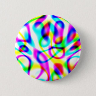 Psychedelic Trip Strings 6 Cm Round Badge