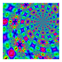 Psychedelic trippy swirl  spiral light show poster