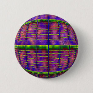 Psychedelic UFO 6 Cm Round Badge
