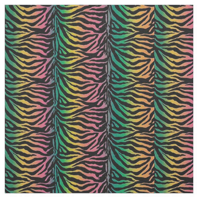 Psychedelic Urban Jungle Animal Print Fabric (Swatch)