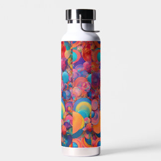 "Psychedelic Vinyl Textures Stainless Steel Wine  Water Bottle