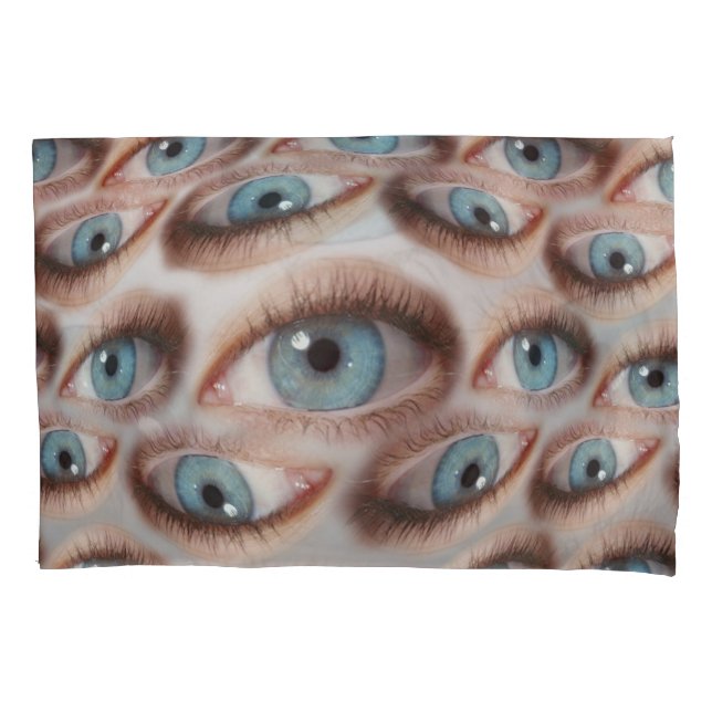 Psychedelic Vision: Abstract Eye Illusion Pillowcase (Front)