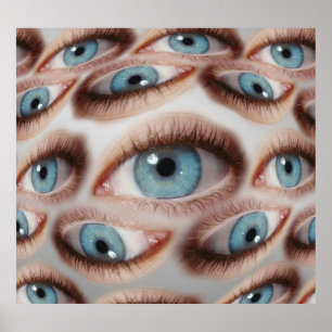 Psychedelic Vision: Abstract Eye Illusion Poster