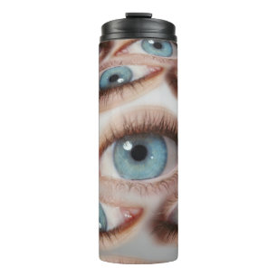 Psychedelic Vision: Abstract Eye Illusion Thermal Tumbler