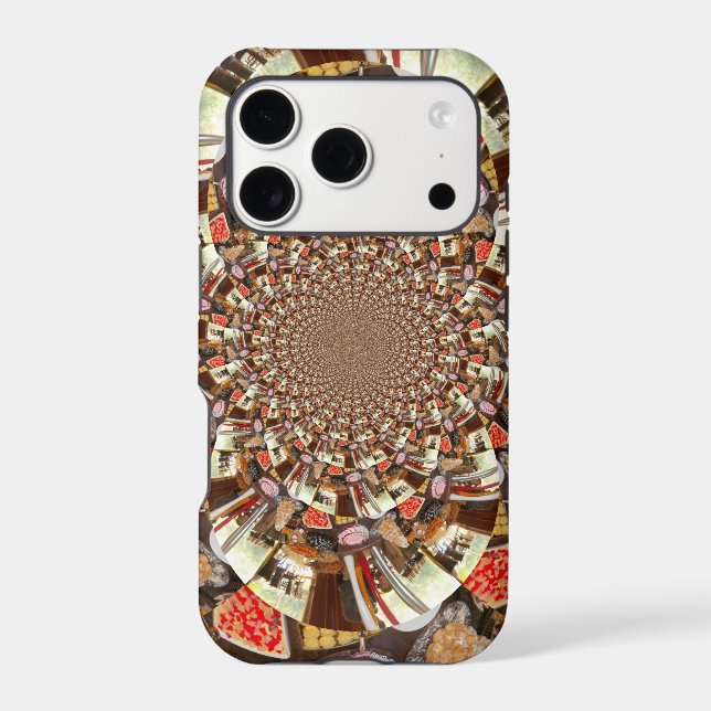 Psychedelic Vision | Earthy Brown Hues Abstract  (Back)