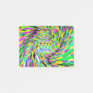Psychedelic vortex post-it notes