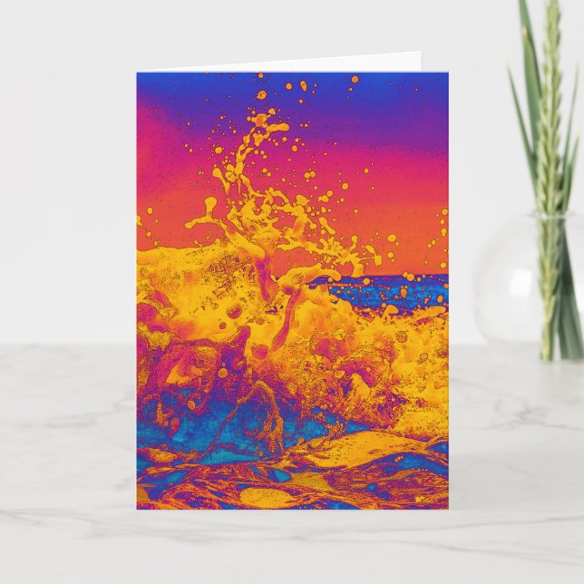 Psychedelic Wave Card (Front)