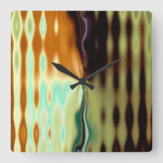 Psychedelic Wave Wall Clock (Front)