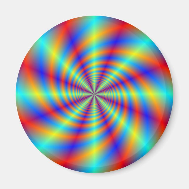 Psychedelic Whirl Magnet (Front)