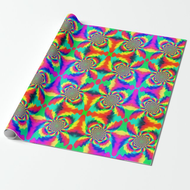 PSYCHEDELIC Wrapping Paper (Unrolled)