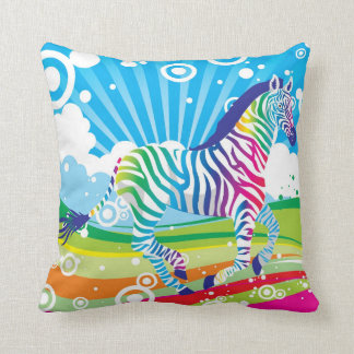 Psychedelic Zebra Pillow