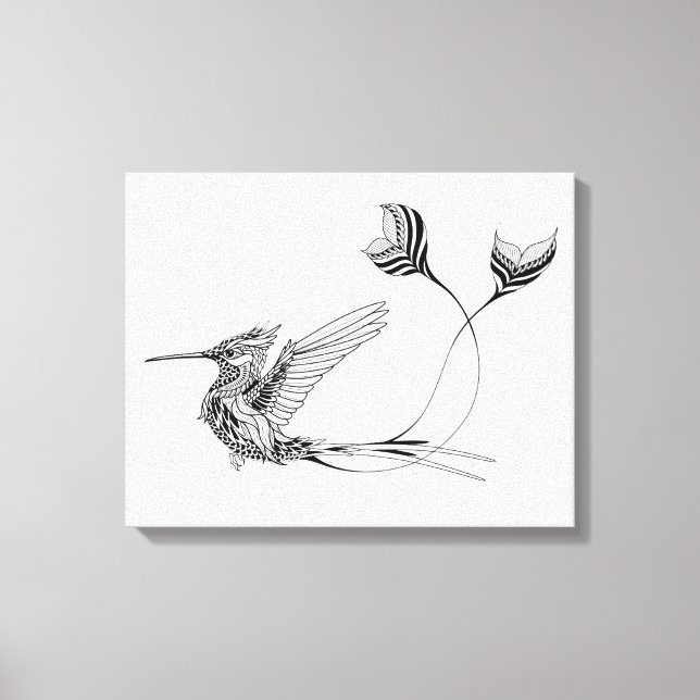 Psychedlic Bird Tattoo 6 Canvas Print (Front)